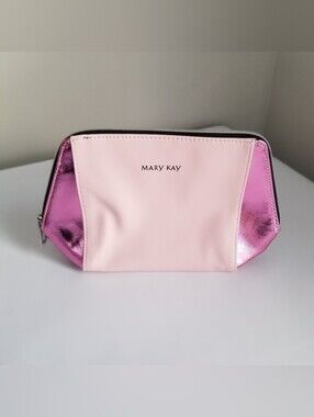 2 Tone Pink Mary Kay Zippered Makeup Bag